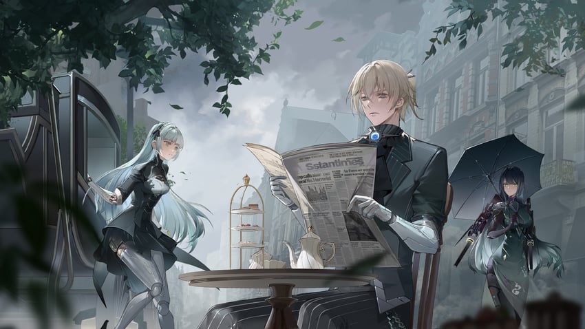 lee, bianca, haicma, bianca: veritas, haicma: starveil, and 1 more (punishing: gray raven) drawn by minty0