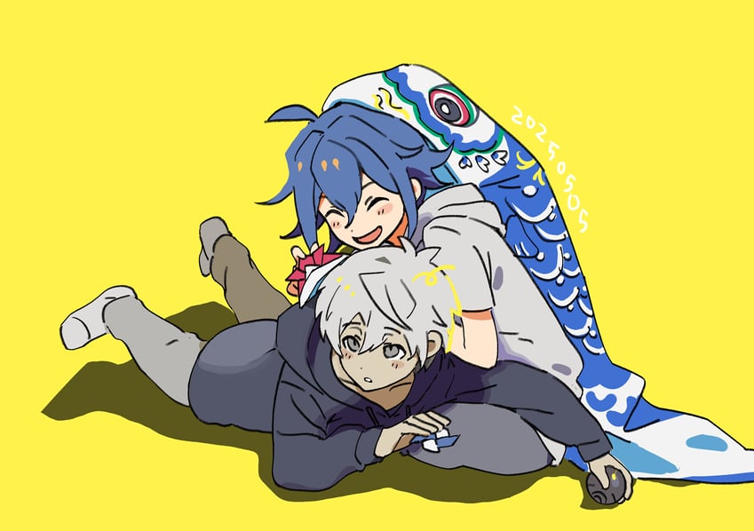 otori ojirou and aoyama kazuki (tribe nine) drawn by kana0503