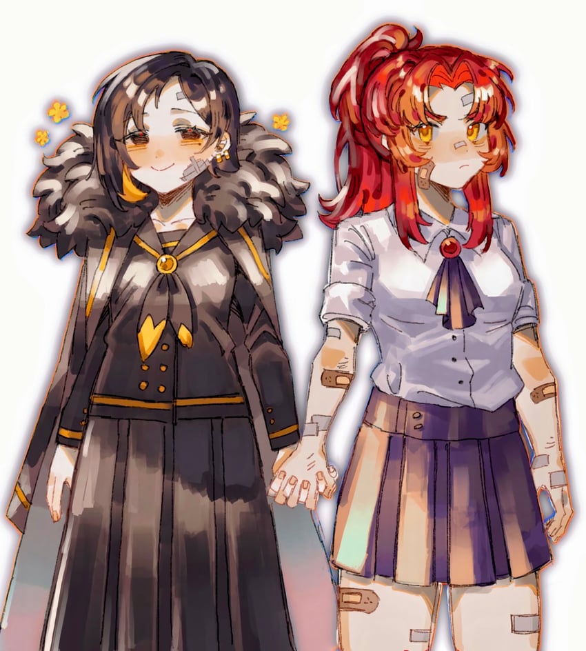 binah and gebura (project moon and 2 more) drawn by bngb_love