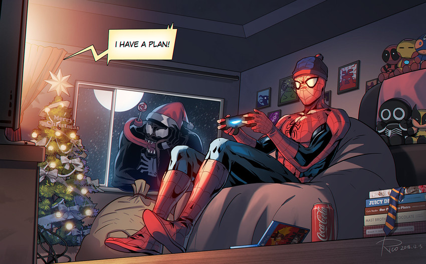 wolverine, deadpool, spider-man, venom, captain america, and 3 more (marvel and 4 more) drawn by redrico