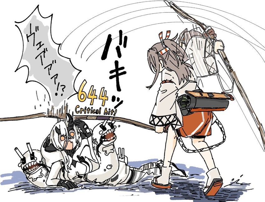 zuihou and heavy cruiser princess (kantai collection and 1 more) drawn by hinata_hibari