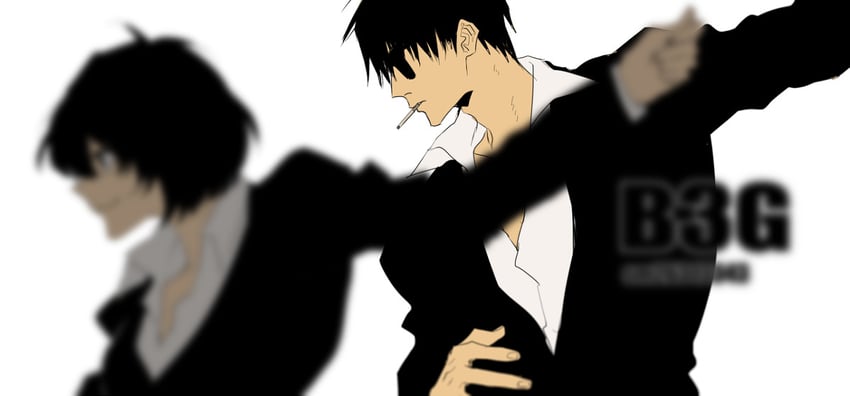 nicholas d. wolfwood and chain sumeragi (trigun and 1 more)