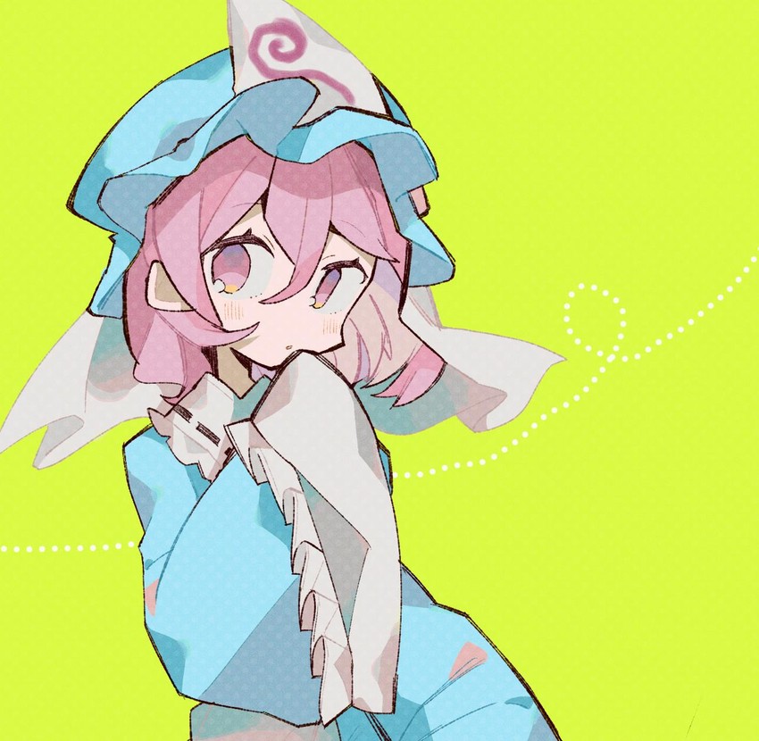 saigyouji yuyuko (touhou) drawn by hatsushiro_mamimu
