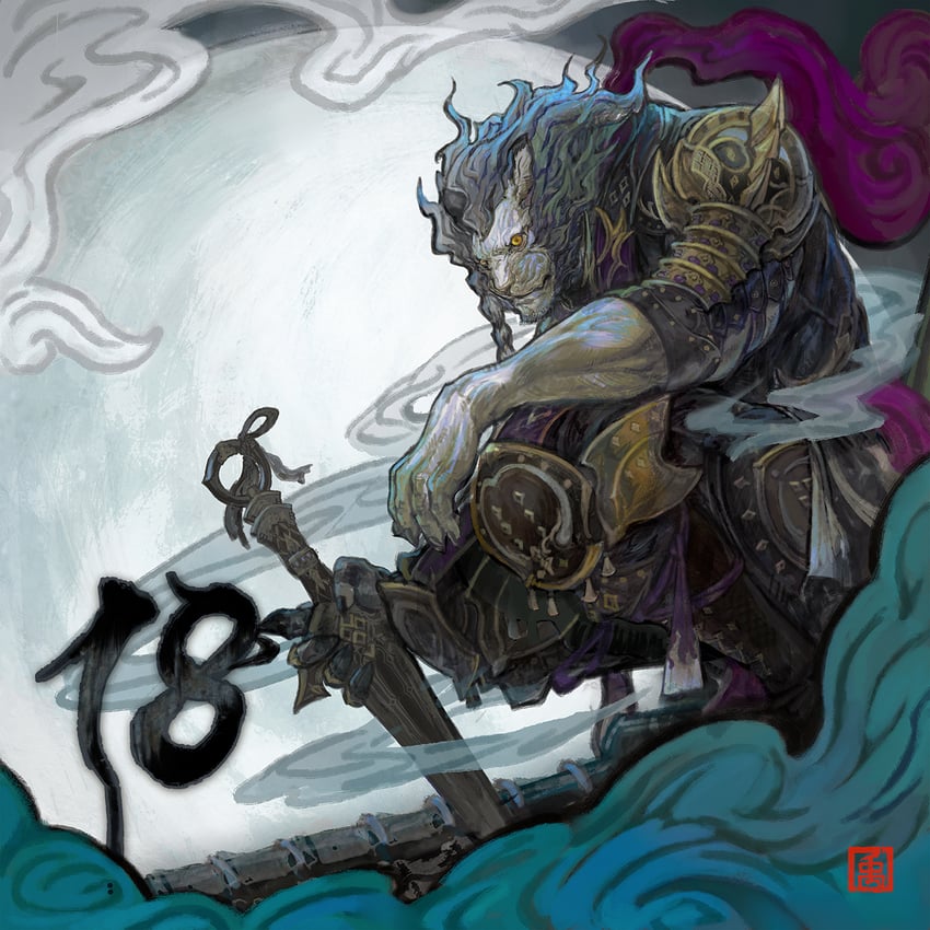 warrior of light and ninja (final fantasy and 1 more)