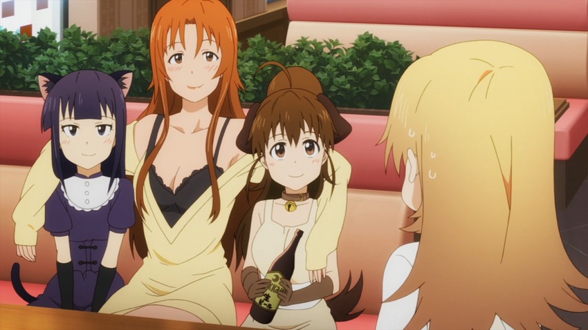 taneshima popura, yamada aoi, todoroki yachiyo, and takanashi kozue (working!!)
