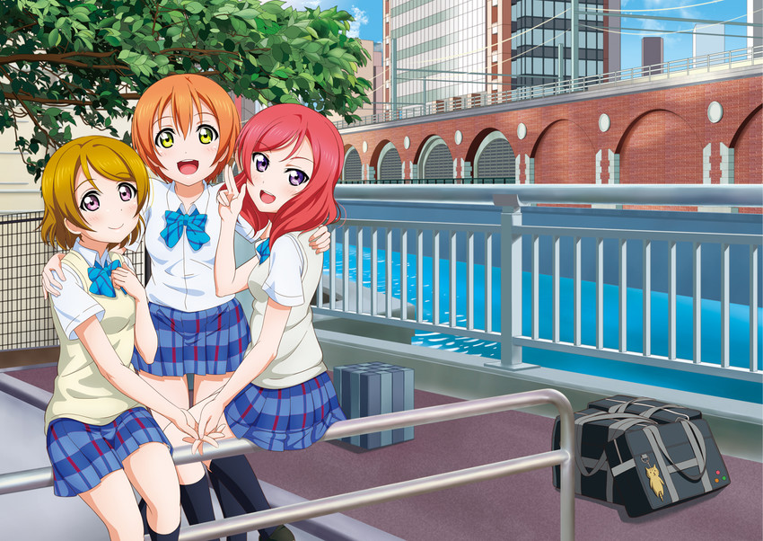 nishikino maki, hoshizora rin, and koizumi hanayo (love live! and 1 more) drawn by takamin_apaman