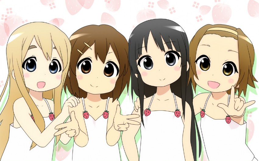 akiyama mio, hirasawa yui, tainaka ritsu, and kotobuki tsumugi (k-on! and 1 more) drawn by akahige