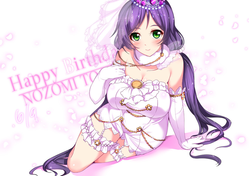 tojo nozomi (love live! and 2 more) drawn by minamon_(vittel221)