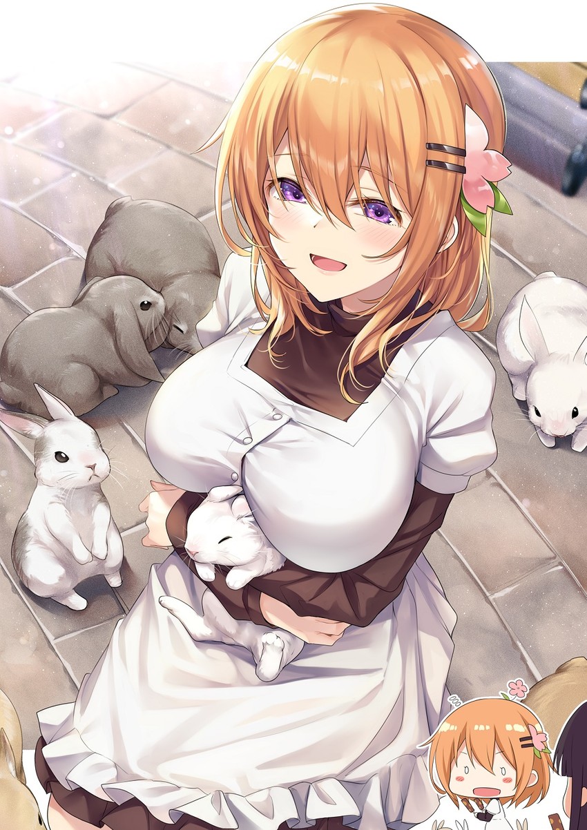 hoto cocoa and ujimatsu chiya (gochuumon wa usagi desu ka?) drawn by ks_(xephyrks)