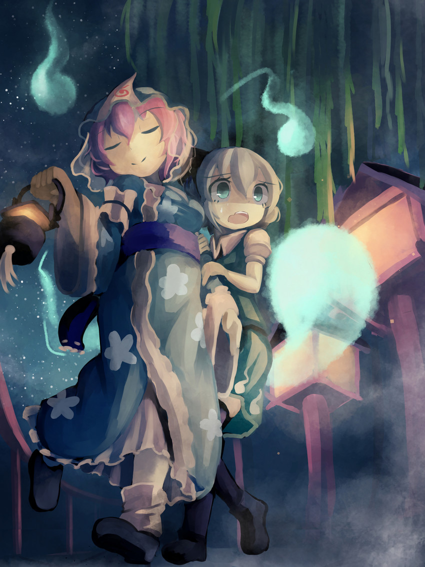 konpaku youmu and saigyouji yuyuko (touhou) drawn by chii_(tsumami_tsumamare)