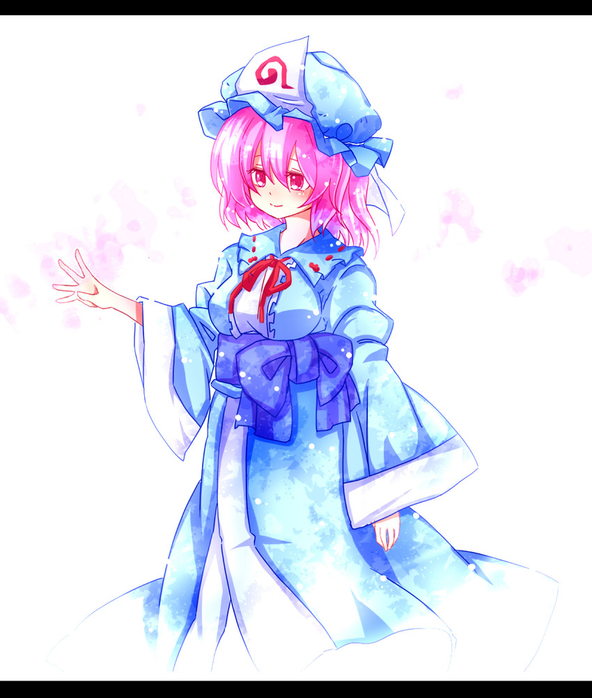 saigyouji yuyuko (touhou) drawn by totoharu_(kujirai_minato)