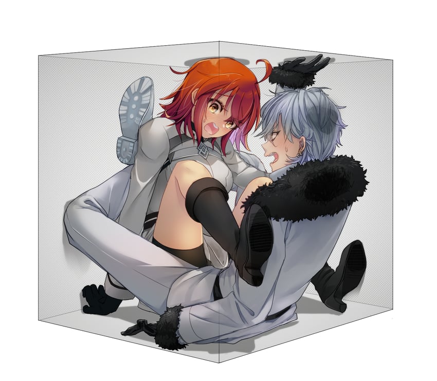 fujimaru ritsuka and kadoc zemlupus (fate and 1 more) drawn by en0hir0