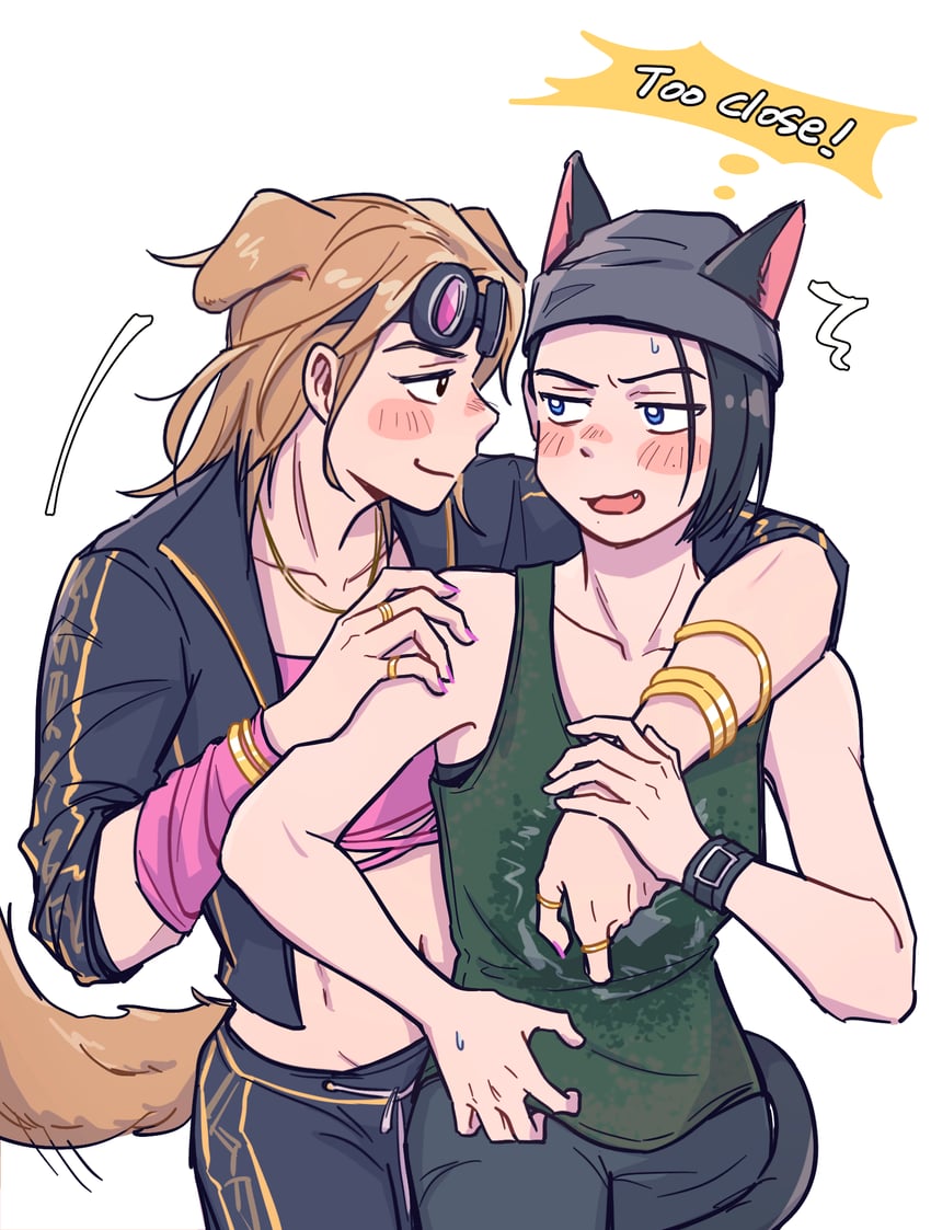 nea karlsson and kimura yui (dead by daylight) drawn by wasted_m9