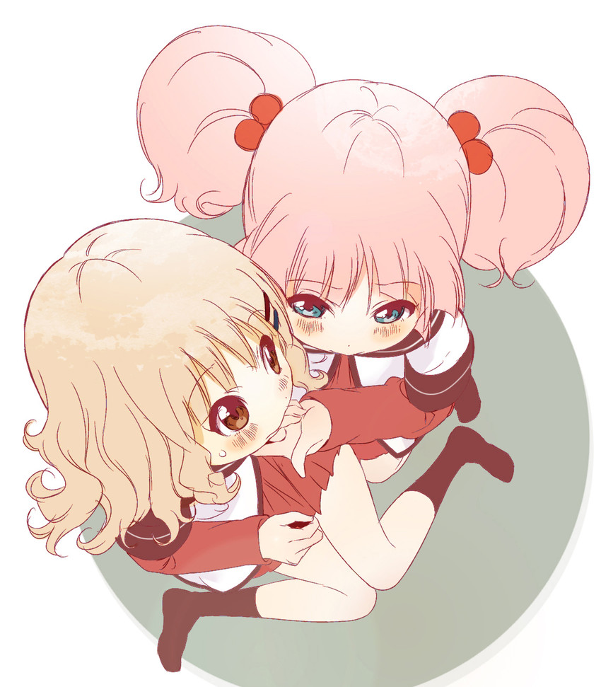 yoshikawa chinatsu and oomuro sakurako (yuruyuri) drawn by kamiki_uutarou