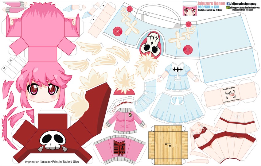 jakuzure nonon (kill la kill) drawn by el_joey