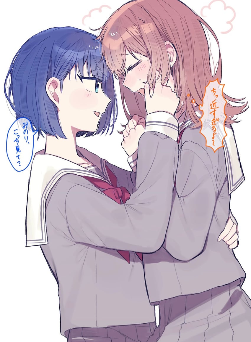 hanasato minori and kiritani haruka (project sekai) drawn by motoma0505