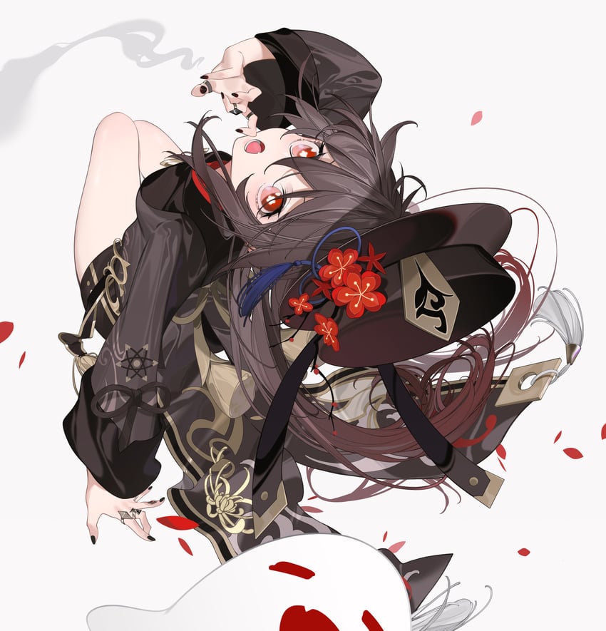 hu tao and boo tao (genshin impact) drawn by tatatsu