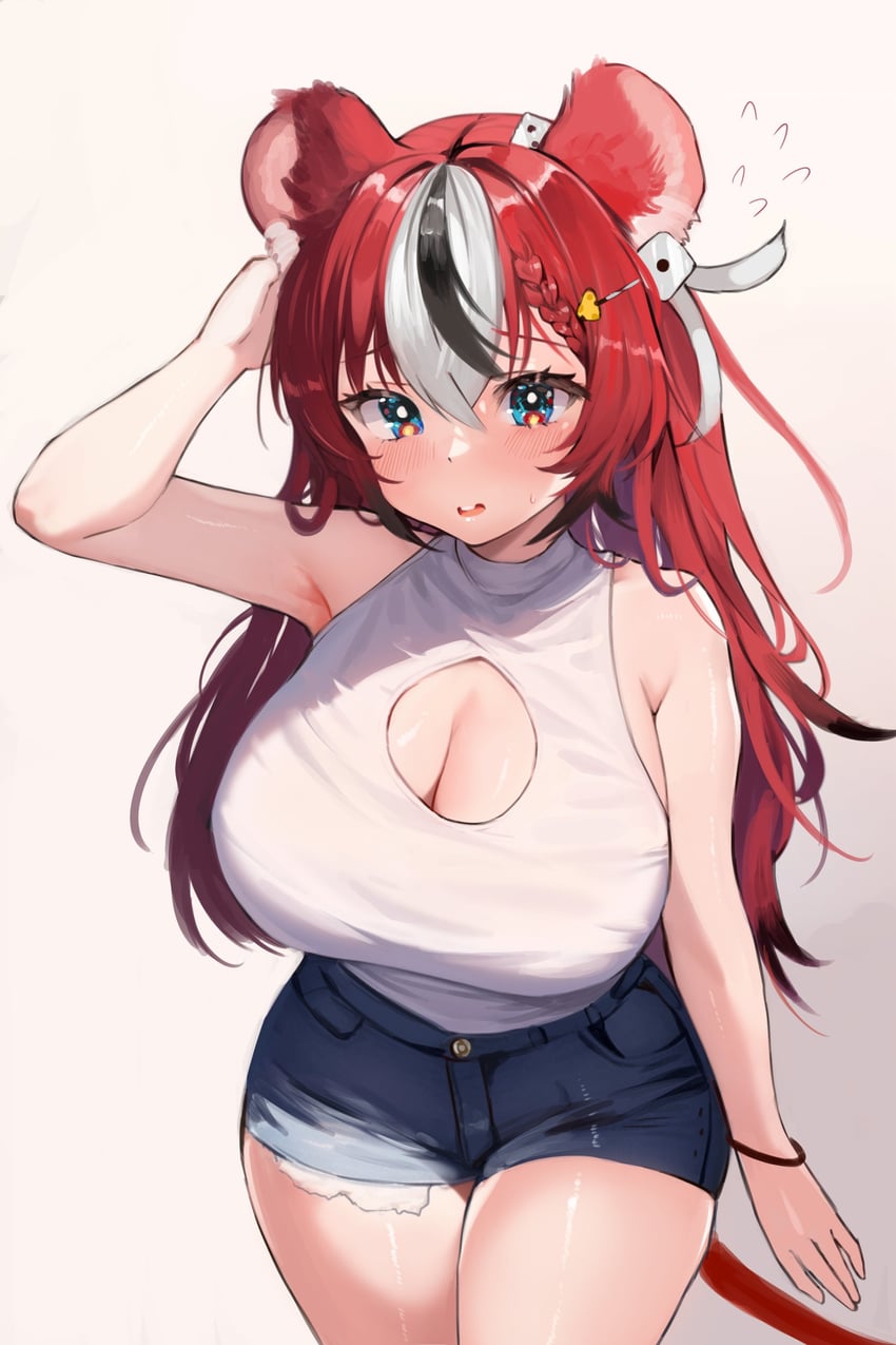 hakos baelz (hololive and 1 more) drawn by soradally