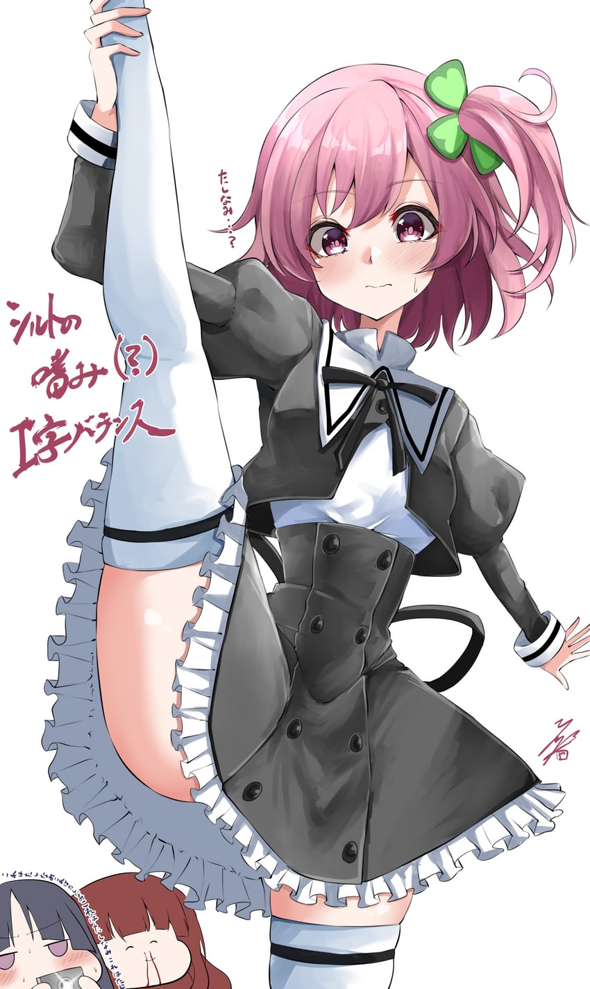 hitotsuyanagi riri, kaede johan nouvel, and shirai yuyu (assault lily) drawn by ya-man
