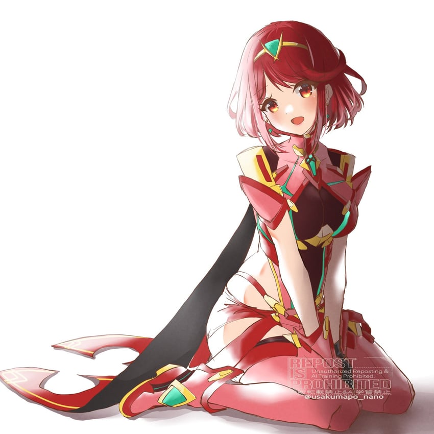pyra (xenoblade chronicles and 1 more) drawn by usakumapo_nano
