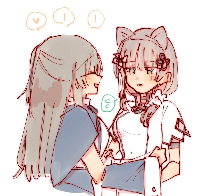 kuo shenlin and wang yujia (assault lily) drawn by rui_rui_rui0122