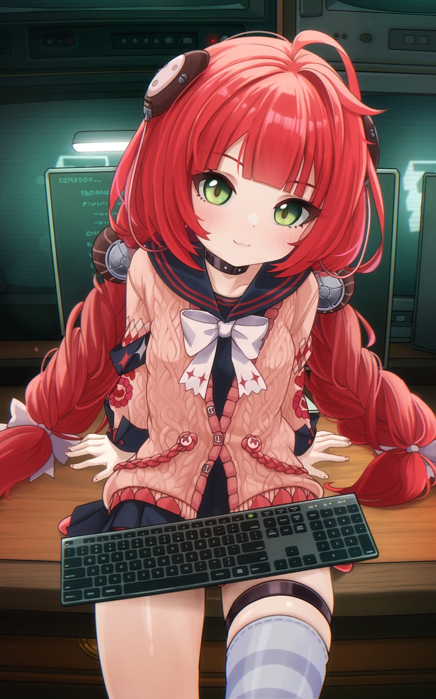 ukinami yuzuha (zenless zone zero) drawn by comodox