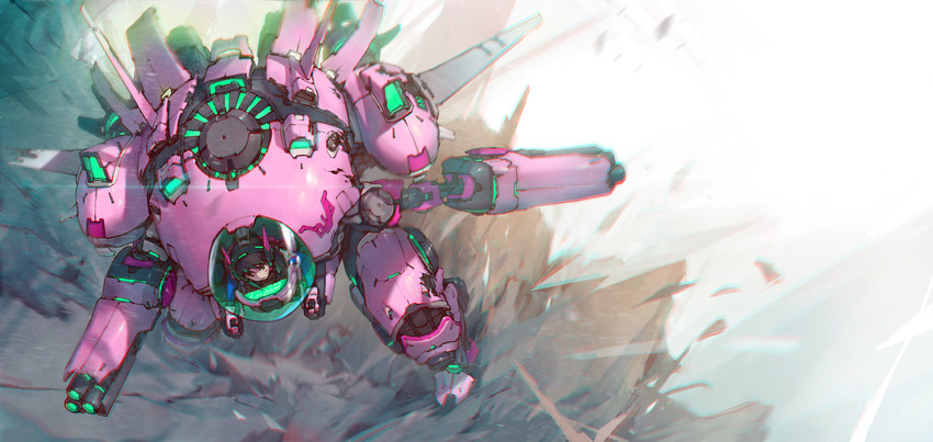 d.va (overwatch and 1 more) drawn by kieed