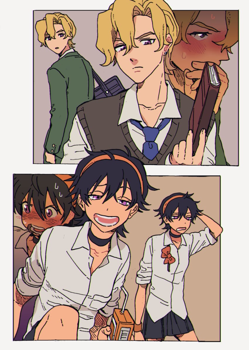 narancia ghirga and pannacotta fugo (jojo no kimyou na bouken and 1 more) drawn by caro_bambino