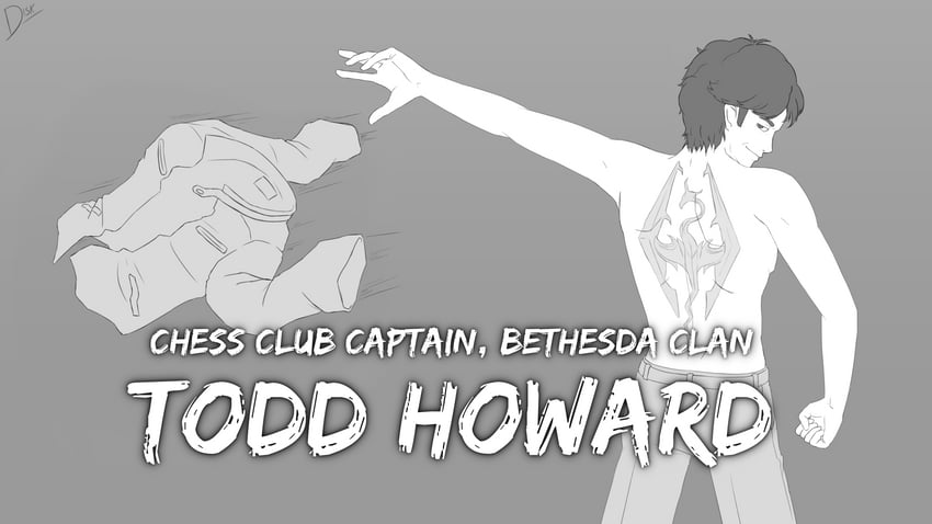todd howard (real life and 3 more) drawn by diskette