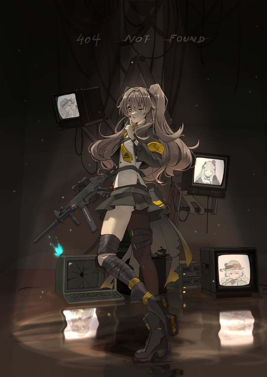 hk416, ump45, ump9, g11, and ump40 (girls' frontline) drawn by nantiao_diudiu