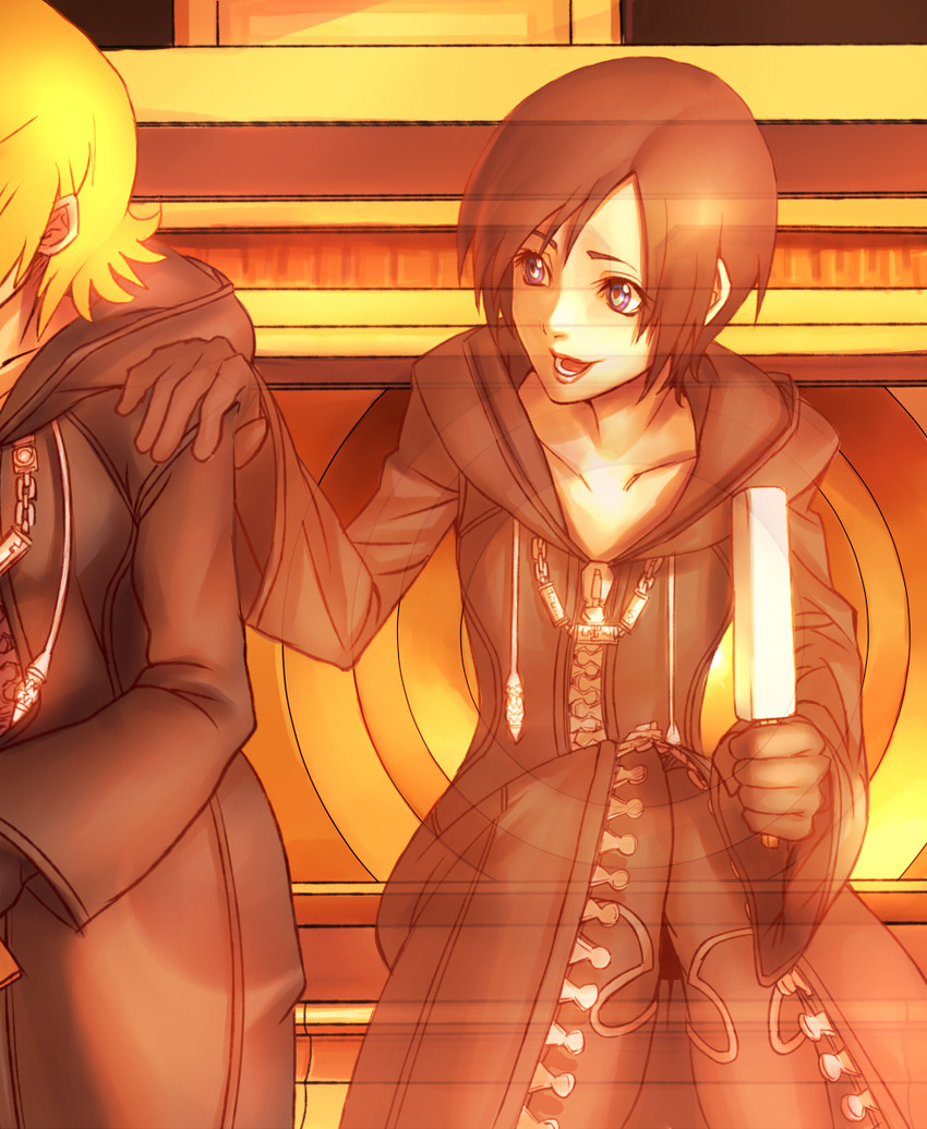 roxas and xion (kingdom hearts and 1 more) drawn by wttnhk_0126
