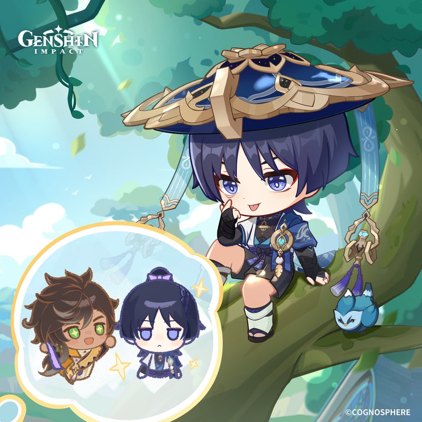 scaramouche, wanderer, and sethos (genshin impact)