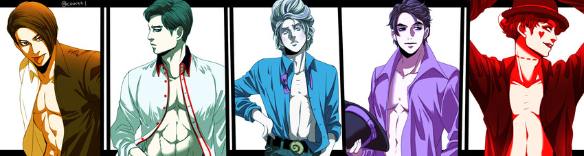 8-foot joe, apple poison, jack heart, marfie, and mr. dalmatia (disneyland) drawn by ochanoko_(get9-sac)