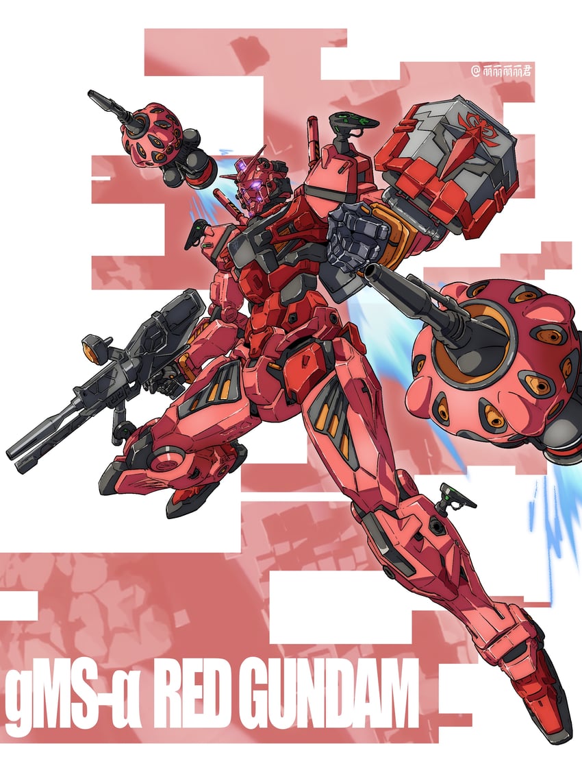 gquuuuuux and red gundam (gundam and 1 more) drawn by li_li_li_li_jun