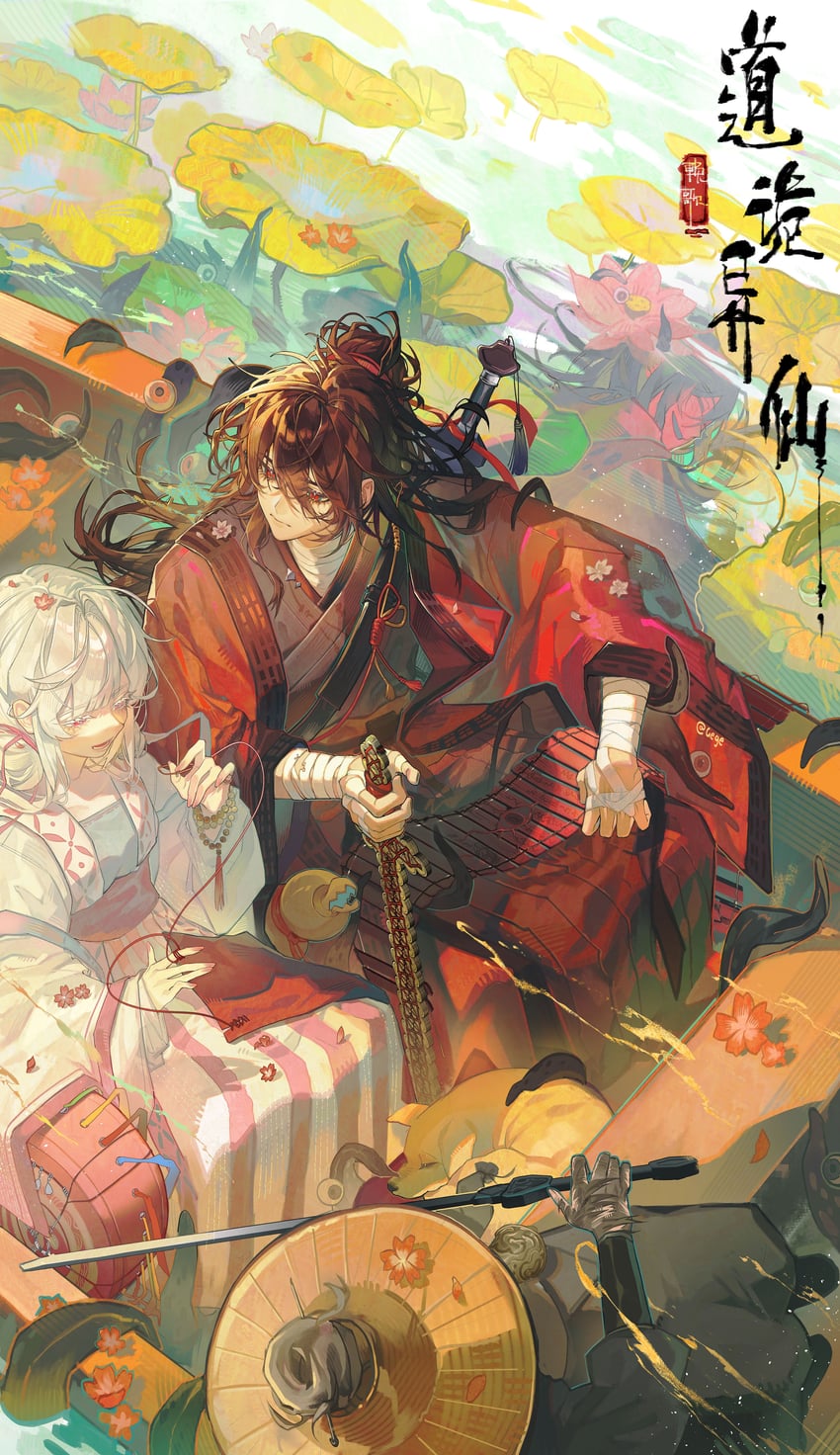 li huowang and bai lingmiao (dao gui yi xian) drawn by wanxiaoge