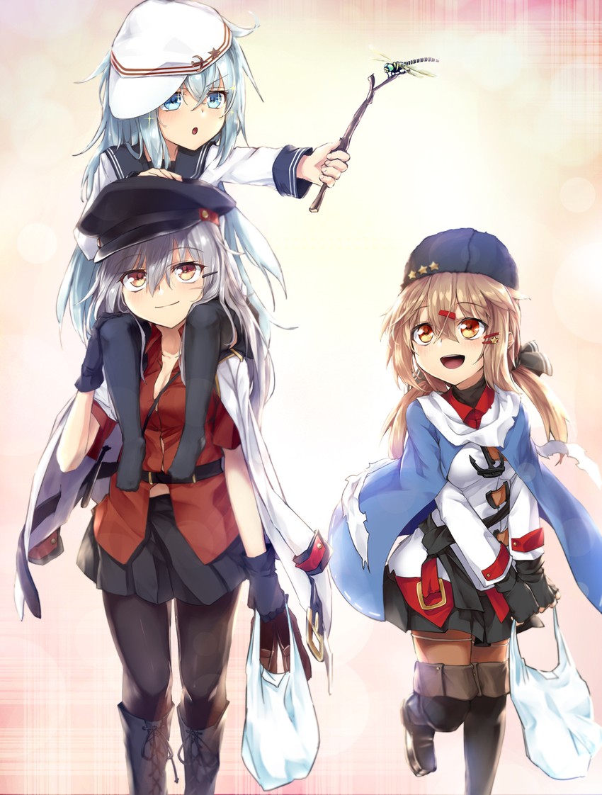 hibiki, verniy, gangut, and tashkent (kantai collection) drawn by cheese_(cheese_koubou)