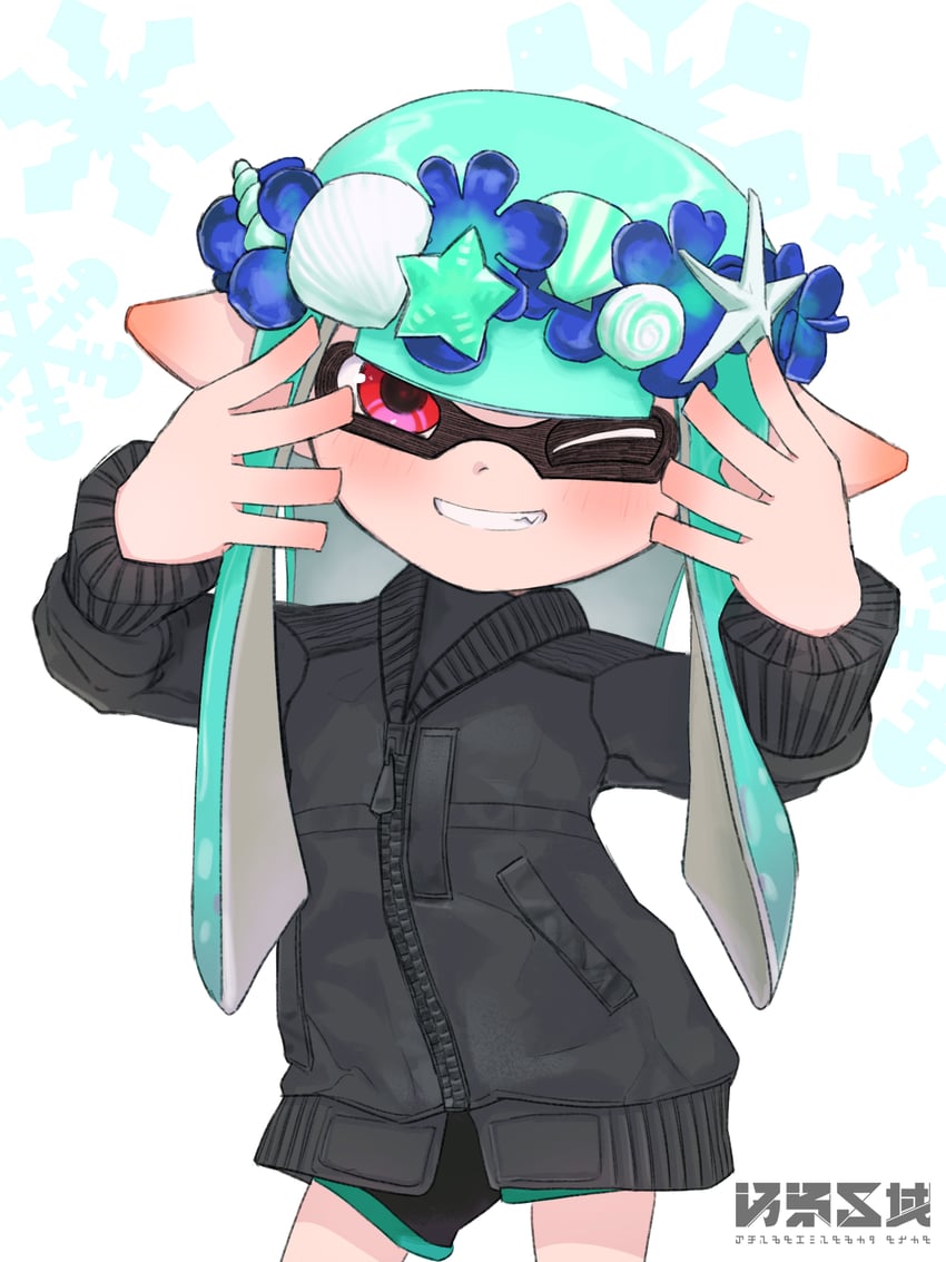inkling player character and inkling girl (splatoon and 1 more) drawn by osen_kuiki