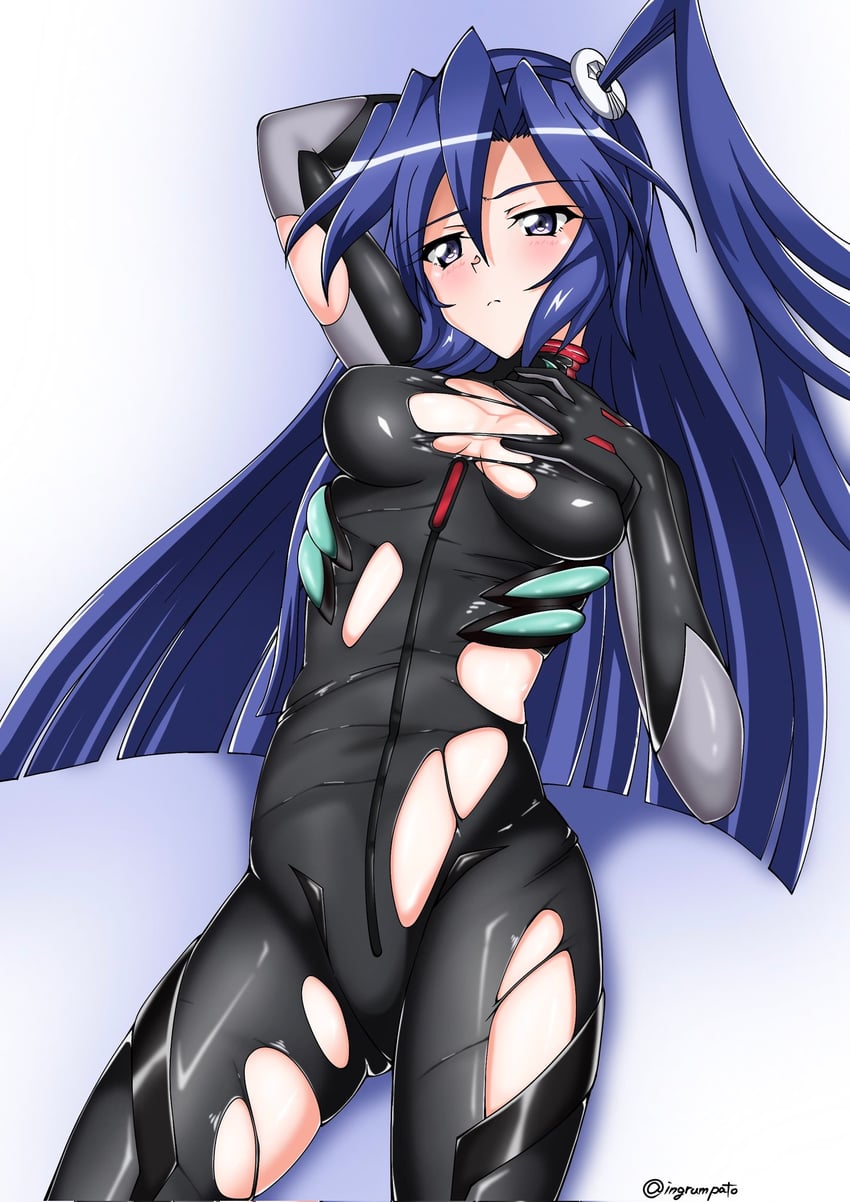 ayanami rei and kazanari tsubasa (neon genesis evangelion and 3 more) drawn by kyomeihibiki