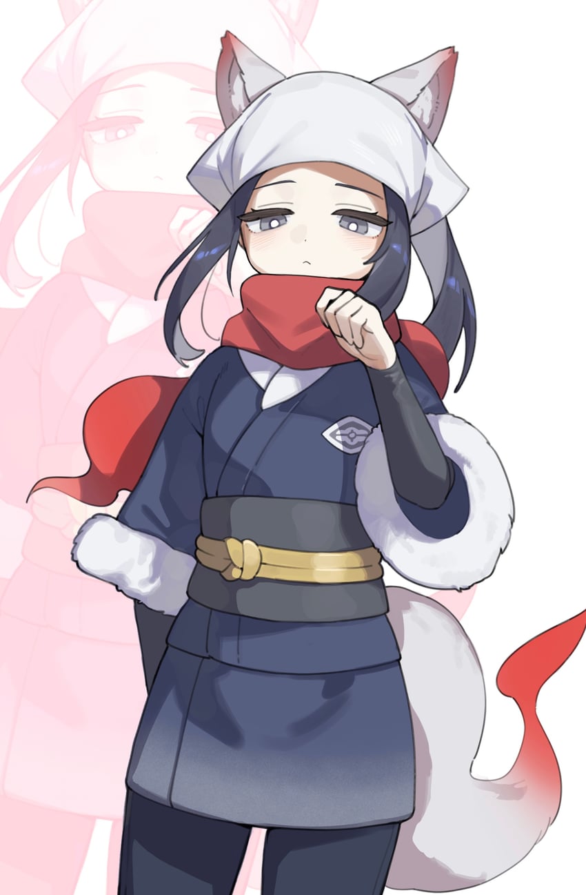akari, hisuian zorua, and disguised zorua (pokemon and 1 more) drawn by hufy