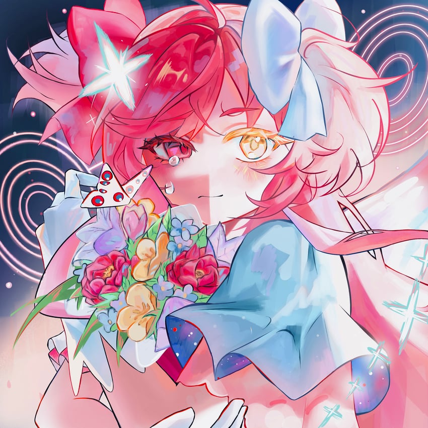 kaname madoka and ultimate madoka (mahou shoujo madoka magica) drawn by user_vapu3427
