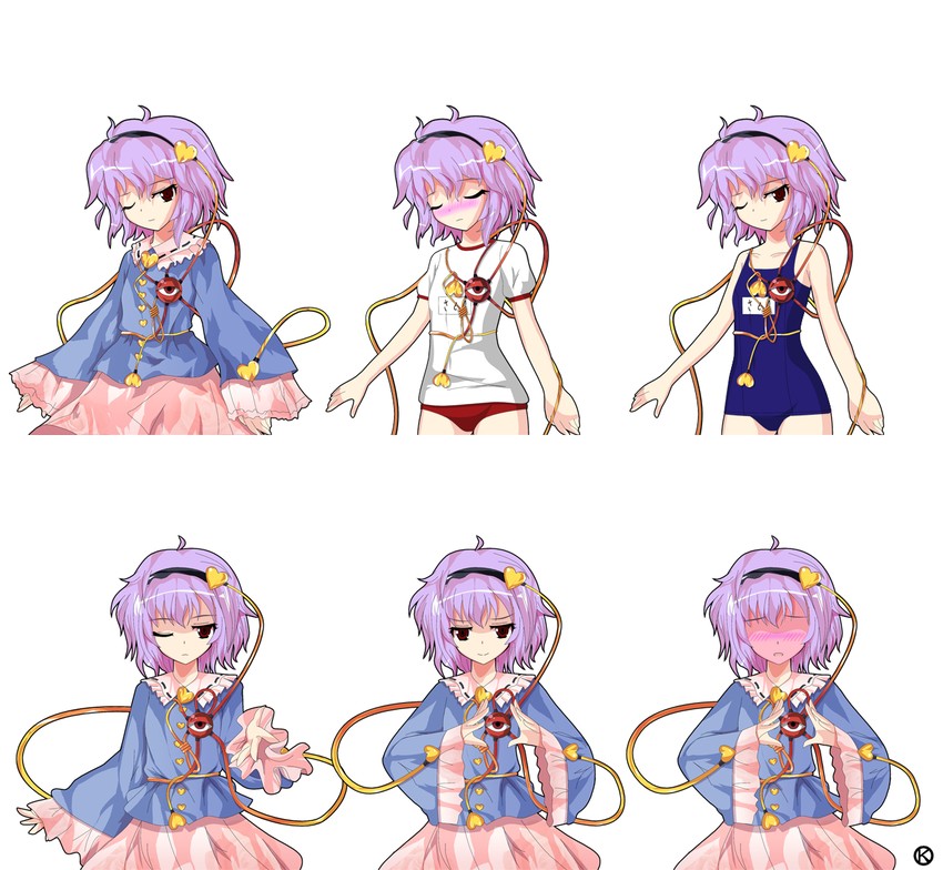komeiji satori (touhou) drawn by kaoru_(gensou_yuugen-an)
