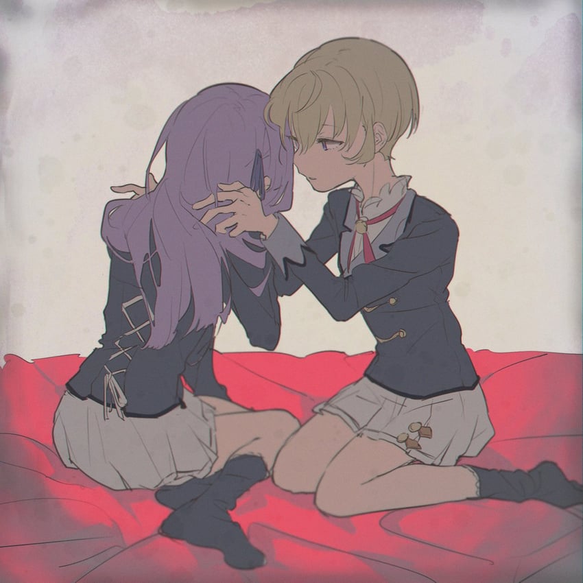 hikami sumire and hattori yu (aikatsu!) drawn by shiontaso