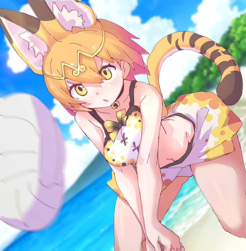 serval (kemono friends and 1 more) drawn by lowlandgorilla