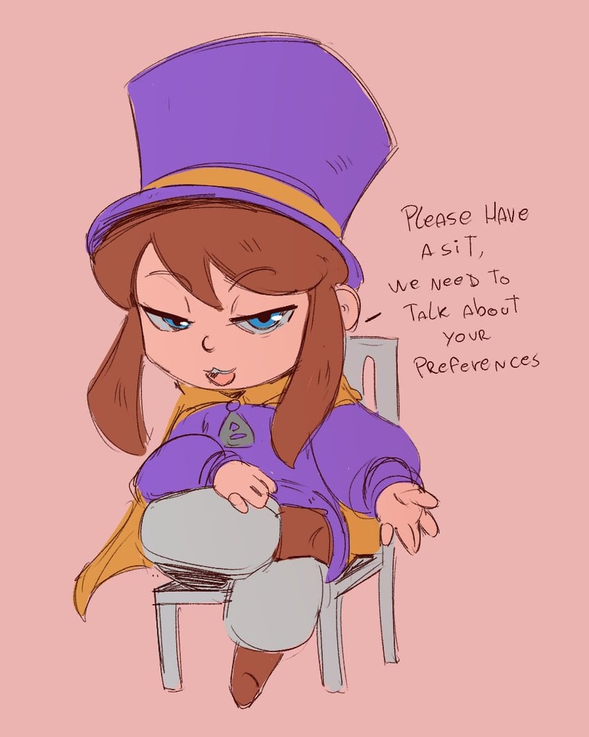 hat kid (a hat in time) drawn by spicy_bardo