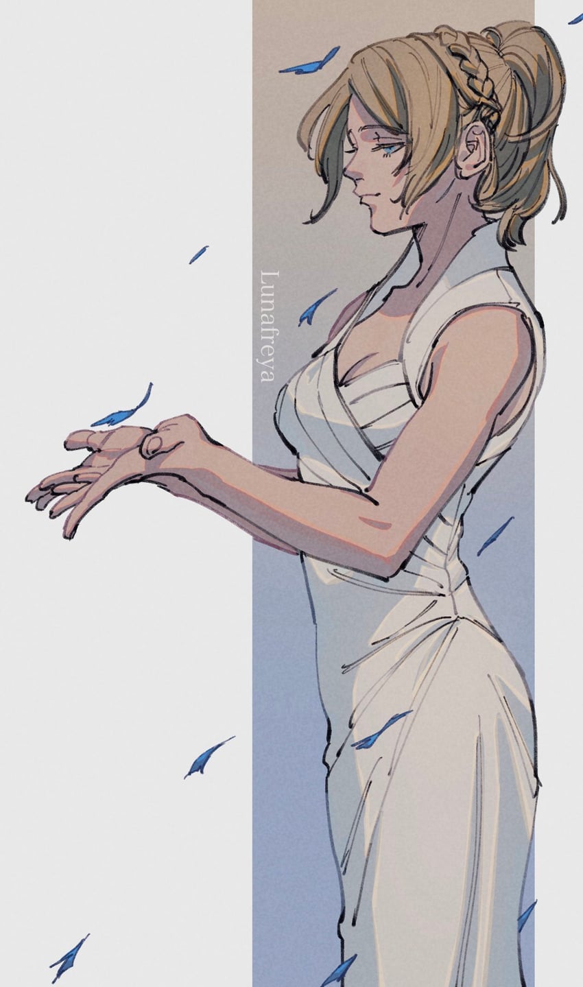 lunafreya nox fleuret (final fantasy and 1 more) drawn by oimo_(oimkimn)