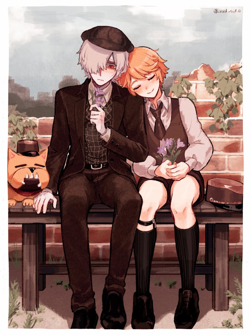 andrew kreiss, victor grantz, and wick (identity v) drawn by tendenbarabara