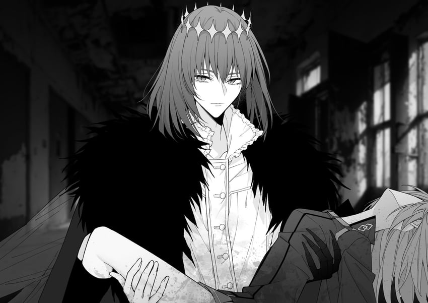 fujimaru ritsuka and oberon (fate and 1 more) drawn by pttyr