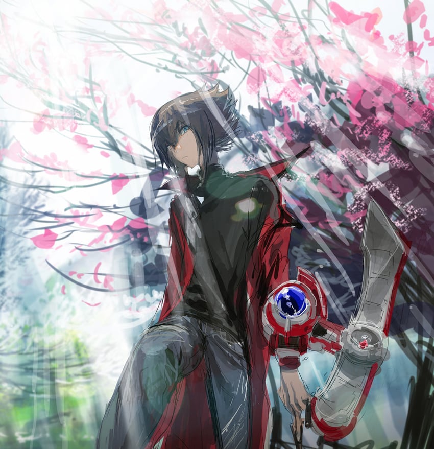 yuki judai (yu-gi-oh! and 1 more) drawn by moribuden