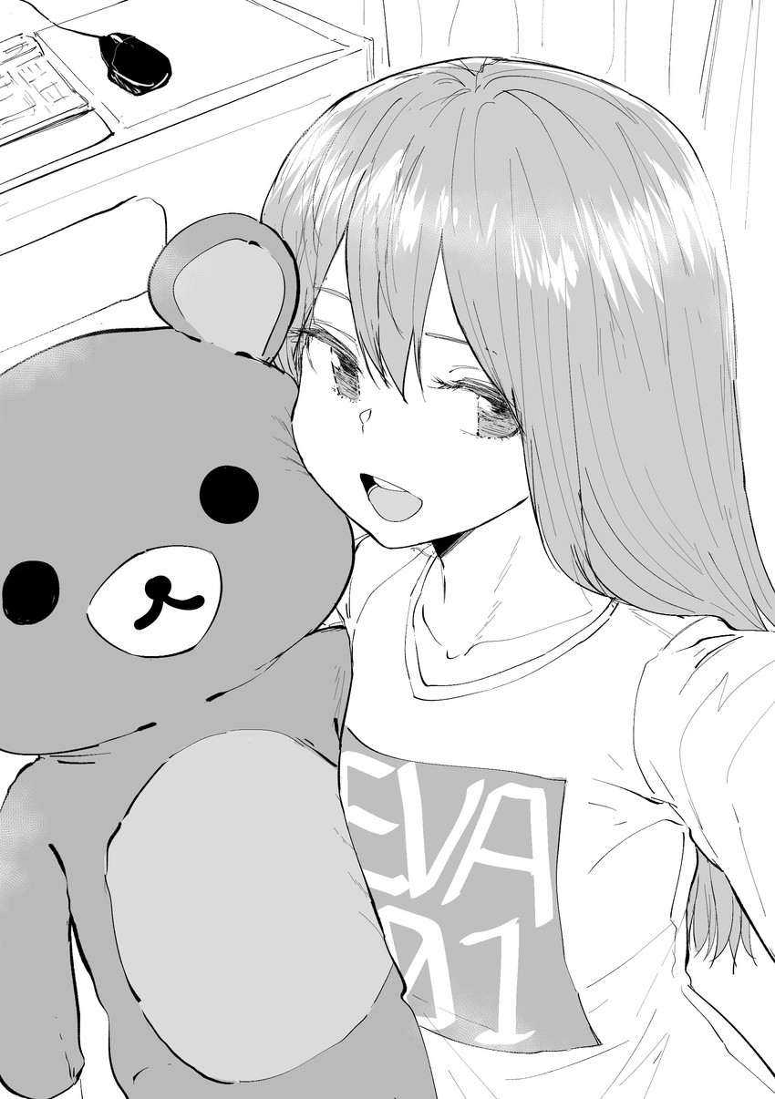 rilakkuma and melissa renata (original and 2 more) drawn by norman_maggot