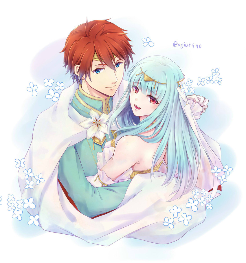 eliwood and ninian (fire emblem and 2 more) drawn by taiga_kazame